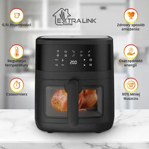 Freidora de aire Extralink Home Air Fryer SJ-650B 6.5L EU - Product Image 3