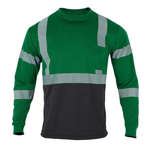 Chemise de sécurité manches courtes haute visibilité t-shirt respirant réfléchissant pour la construction d'entrepôt de travail classe 3 - Product Image 5