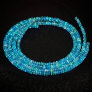 Paraiba éthiopien opale perles collier véritable pierres précieuses perles Multi couleur feu bijoux cadeau femmes 925 bijoux en argent Sterling perle - Product Image 2