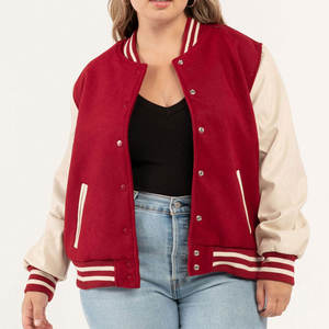 Veste universitaire pour femmes, veste streetwear personnalisée pour le collège - Product Image 5