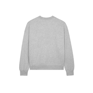 <b>Mens</b> Sweatshirt Blank Cotton Drop Shoulder Cropped Long Sleeve Sweatshirts Custom Puff Print <b>Pullovers</b> - Product Image 2
