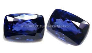 แทนซาเนียหินเครื่องประดับ DIY,อัญมณีทรงหลวมตัดเหลี่ยมเพชรพลอยธรรมชาติสีน้ำเงินเข้ม4X4MM - Product Image 2