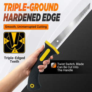 One99 thép mini tay Saw xách tay cắt tỉa Saw với 65 mangan lưỡi và mềm Grip cho cắt Gỗ vách thạch cao và vườn nhiệm vụ - Product Image 2