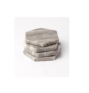 High Quality Handmade White <b>Marble</b> <b>Coffee</b> Tea Coaster New Design <b>Table</b> Top Mat Manufacturer - Product Image 5