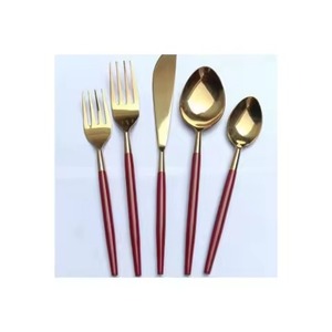 Juego de Cubiertos de Acero Inoxidable Plateado Ecológico de Lujo de 5 Piezas con Pulido Espejo, Apto para Lavavajillas, para el Hogar, Cubiertos de Alta Calidad - Product Image 1