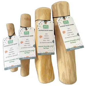 100% NATURALLY COFFEE WOOD CHEW STICKS FOR DOG GOOD FOR TEETH, DENTAL CARE MADE IN VIETNAM