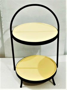 Hot Selling New Arrival VISHAL HANDICRAFT Classic Metal <b>Marble</b> <b>Cake</b> <b>Stand</b> Unique Handmade Decorative Party Tabletop Display - Product Image 5