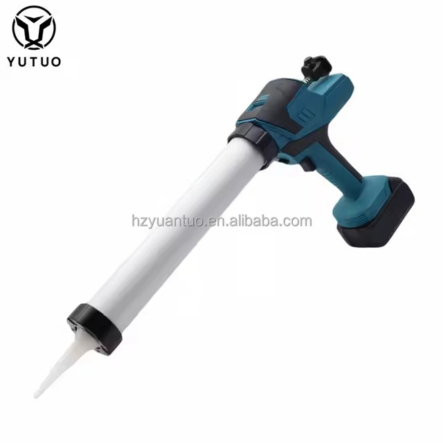 YUTUO Wholesale Custom logo 18V 21v Electric Battery Cordless Electric Power Glue Gun Caulking Gun with Accessories Set