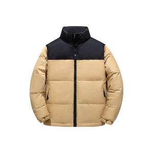 Venta al por mayor de chaqueta de invierno ligera de los hombres de alta calidad de moda Puffer con capucha de lona logotipo personalizado características de luz - Product Image 1
