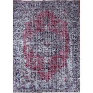 Vintage 9x12 <b>Wool</b> Rugs in <b>Red</b> & Orange Hand Knotted Medallion Pattern for Home Use for Living Room or Hallway Model Pae-2392 - Product Image 1