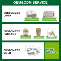 Assiettes rondes jetables en bagasse, assiettes compostables en fibre de canne à sucre, vaisselle biodégradable pour la restauration