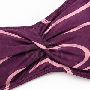 Ensemble bikini deux pièces élégant pour femmes, maillot de bain à bas haut, matière extensible confortable, vêtements de plage d'été, tenue de vacances à la piscine - Product Image 6