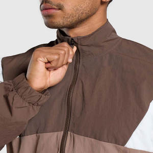 Ensemble survêtement deux pièces personnalisé OEM 2026, veste zippée, survêtement en polyester, survêtement zippé, coupe-vent, survêtement pour hommes en vente en ligne - Product Image 6