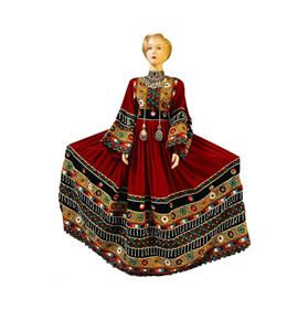 Vestidos Kuchi afganos Vestido kuchi vintage étnico tribal, vestidos de colores vibrantes tradicionales de fiesta Kuchi afgano/Pakistán - Product Image 2