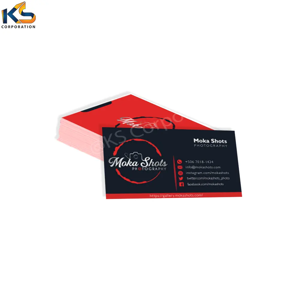 Stampa personalizzata di alta qualità cartoline di carta stampa fronte-retro cartolina di lusso carta Texture biglietto da visita codice QR stampato