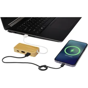 Tapas Bamboo USB Hub, Gadgets Promocionales Ecológicos - Product Image 4