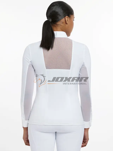 Elegante camisa de espectáculo de equitación para mujer, manga larga, ligera, que absorbe la humedad, tela cómoda duradera para ecuestre - Product Image 3