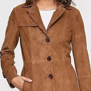 Abrigo Clásico de Invierno, Cortavientos, Transpirable, de Cuero Genuino, Ecológico, Ligero y con un Aspecto Elegante - Product Image 6