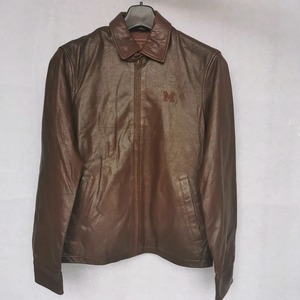 Manteau en cuir pour hommes coupe-vent en cuir à double boutonnage style militaire - Product Image 5