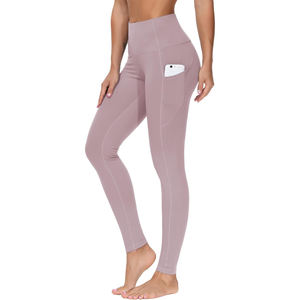 Otoño Invierno nuevas mallas de cintura alta para mujer de talla grande patrón sólido Push-up pantalones de entrenamiento de gimnasio con cintura elástica Leggings de Yoga - Product Image 1