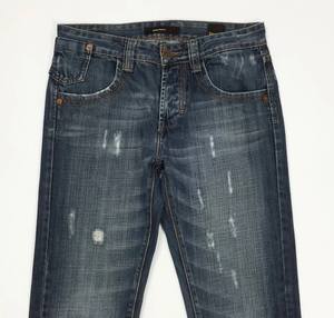 Vaqueros Hanes en Estilo Vintage Desgastados Talla 32/33x30 Artesanal Otras Artesanías Denim - Product Image 4