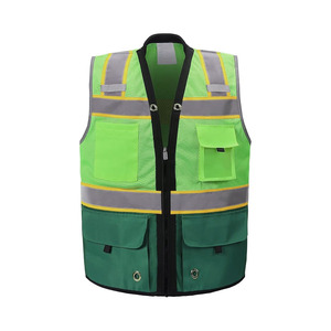 Chaleco de seguridad resistente personalizado para Unisex Multi bolsillos Hi Vis ropa de invierno chaleco de seguridad reflectante al aire libre - Product Image 3
