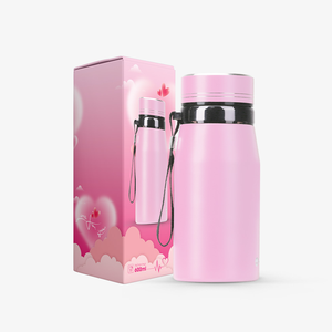 Patrón personalizado 600ml Termo de vacío de acero inoxidable Termo con correa colgante para viajes - Product Image 5