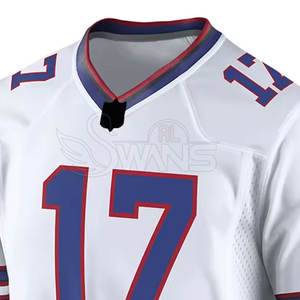 Camiseta de Fútbol Americano Transpirable de Manga Corta para Hombre, con Logotipo Personalizado, MOQ Bajo, Impresión por Sublimación - Product Image 3