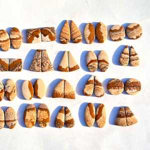 Image naturelle Jasper Gemstone Paire Lot en gros Cabochon de haute qualité - Product Image 4