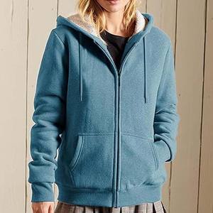 Manteaux d'hiver pour femmes Veste à manches longues Pull d'hiver à capuche en laine Manteau en laine imprimé - Product Image 2