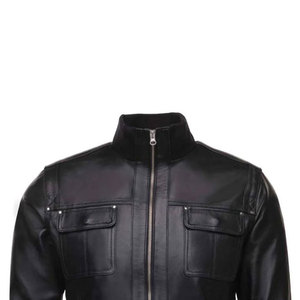 Chaquetas de cuero para hombre con cuello personalizado, ropa de invierno más vendida en línea, precio al por mayor, chaquetas de cuero para hombre - Product Image 6