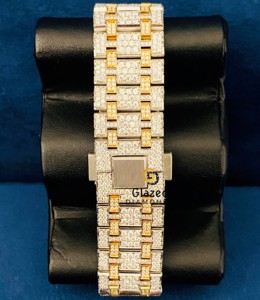 Montre intelligente de luxe pour hommes en acier inoxydable personnalisée 41mm Iced Moissanite Diamond Classic Sport Charm Caractéristiques Verre de haute qualité - Product Image 6