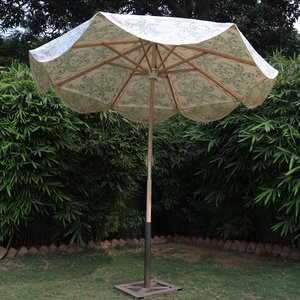 Chaume populaire imperméable en bois Patio Resort meubles piscine banane jardin extérieur parasol de plage - Product Image 1