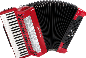 Acordeón Rojo Profesional NUEVO V-FR-8X en Venta - Product Image 3