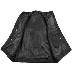 Gilet en cuir pour homme fabriqué sur mesure au Pakistan pour les magasins de mode motards et la vente en ligne - Product Image 3