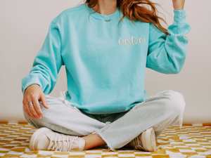 Yousi personalizzato donna 280g felpa in maglia multicolore ricamata all'ingrosso felpa stile colorato stile invernale - Product Image 5