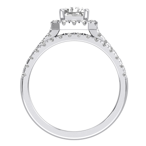 Bague de mariage en or massif 9 carats pour femme, diamant de laboratoire taille radiant, 1,66 carats, couleur EF, cadeau de fiançailles de luxe, certifié IGI - Product Image 4