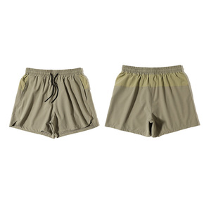 Doublure anti-éblouissement à séchage rapide pour hommes, double couche tissée, respirante, 2 en 1, short blanc pour entraînement de fitness, livraison DDP - Product Image 6