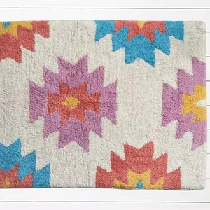 พรมเช็ดเท้าผ้าฝ้ายแท้พร้อมพรมปูพื้นห้องน้ำแบบหนาทนทาน - Product Image 1