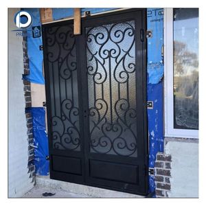 PRIMA Home Renovations Design Plant Patterns Wrought Iron Railing Stair Wrought Iron Balustrade High Quality Wrought Iron <strong>Fence</strong> - Product Image 4