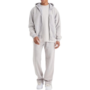 Survêtement pour homme de qualité supérieure, vêtements de sport en gros, taille plus, logo personnalisé, survêtement à fermeture éclair intégrale pour homme, ensemble de survêtement 2 pièces - Product Image 1