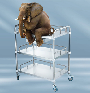 Аварийная Медицинская Тележка из нержавеющей стали и пластикового мебельного оборудования АБС/металлическая анестезиевая тележка - Product Image 2