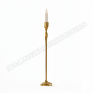 Portavelas de Metal y aluminio dorado personalizado, soporte de Pilar decorativo para mesa, decoración del hogar, exportación directa de fábrica para velas - Product Image 2