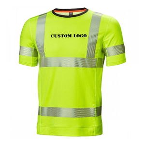 Offre Spéciale Hommes Hi Viz Sécurité Travail Porter T-Shirt Logo Personnalisé Conception Bandes Réfléchissantes En Gros Haute Visibilité Surdimensionné - Product Image 1