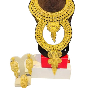 Godki — ensemble de colliers en zircon cubique, parure de bijoux plaqué or, dubaï pour femmes, mariage, 2022 - Product Image 1