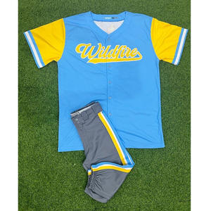 Nouveau design d'uniformes unisexes de baseball uniformes de baseball personnalisés de haute qualité - Product Image 1
