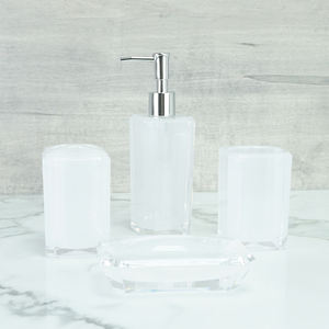 [Holar] Taiwán hizo 10 OZ vaso de baño de plástico acrílico transparente reutilizable sólido para adultos y niños - Product Image 6