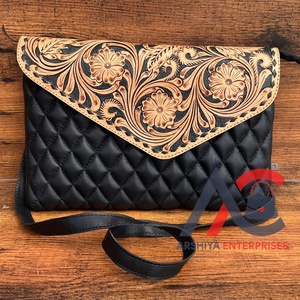 Nouvel arrivage de sac à bandoulière en cuir véritable usiné à la main pour femmes sac à bandoulière matelassé en treillis de diamant de luxe sacs à main carrés enveloppe - Product Image 1