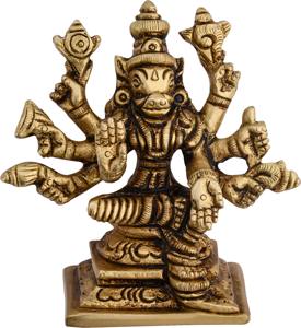 Shreeyaash Estatua pulida Ídolo de Varahi Amman Pieza decorativa - Product Image 1