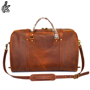 Venta al por mayor nuevo Unisex al aire libre FIN DE SEMANA durante la noche viaje bolsa de lona de moda con cierre de cremallera hecha de cuero PU para hombres y mujeres - Product Image 2
